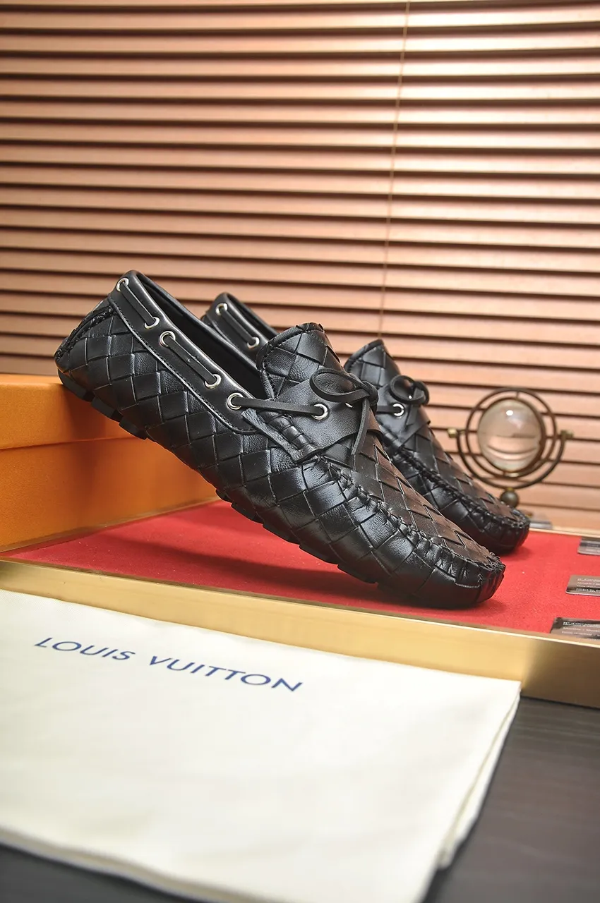 Men's Men's Shoes💰420💶【GUCCI】 (High-end Niuli) New 🍀Gucci*——Gucci Doudou Shoes! Made of imported original cowhide, the inner top layer is comfortable cowhide lining! Original wear-resistant rubber outsole! High quality products! Code number 38-44!